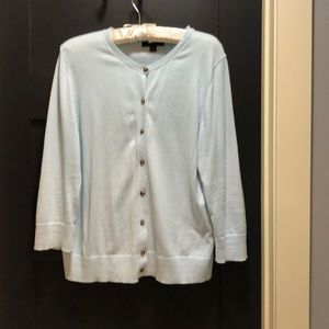 XL Ann Taylor Ice Blue Cardigan
